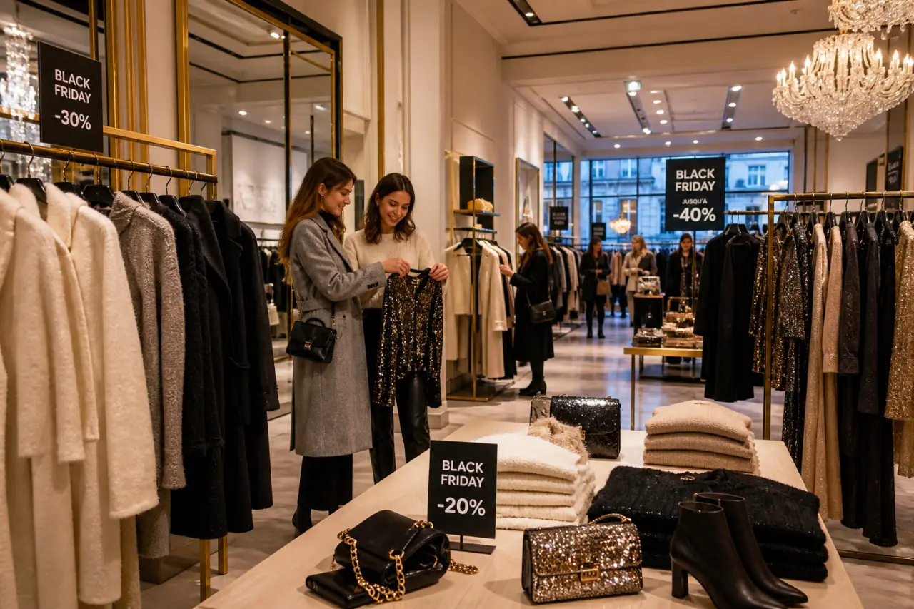 Black Friday vêtement femme : quels manteaux, mailles et tenues de fête acheter ?