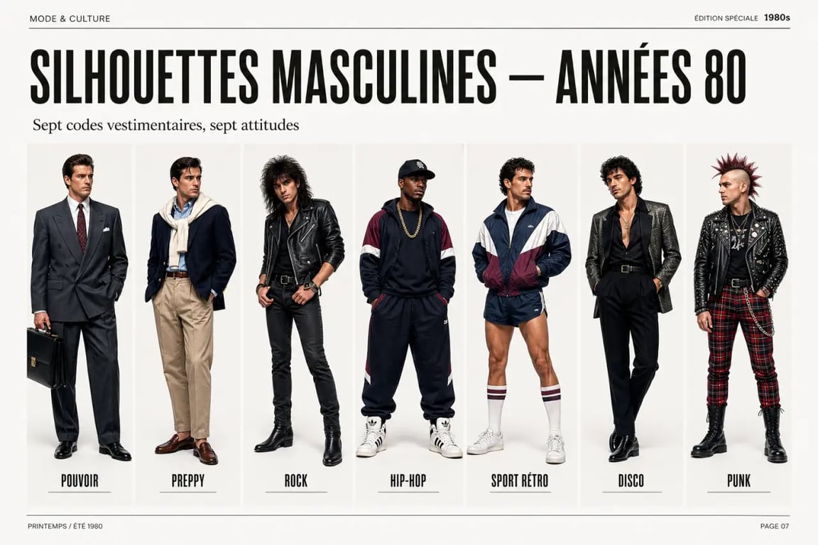 Mode homme annees 80 : panorama éditorial des grands styles rétro masculins