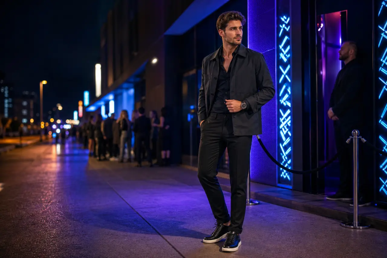 Tenue pour sortir en boîte homme : la formule qui passe l’entrée et reste stylée toute la nuit
