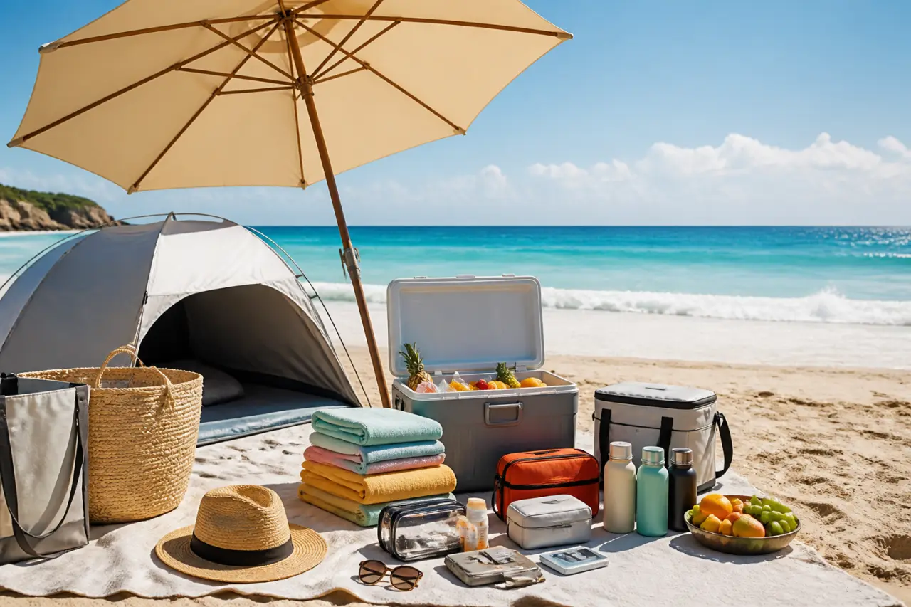 Accessoires pour la plage : les choix qui simplifient l’ombre, le frais et l’organisation