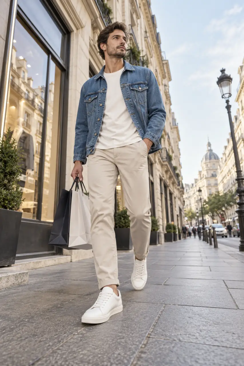 Tenue avec une veste en jean homme : comment éviter l’effet combinaison et garder une silhouette nette