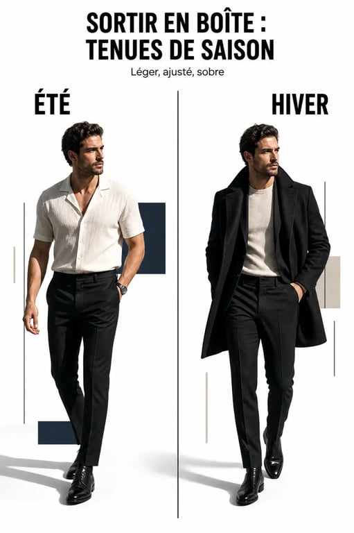 Tenue pour sortir en boite homme : adapter son look selon la saison