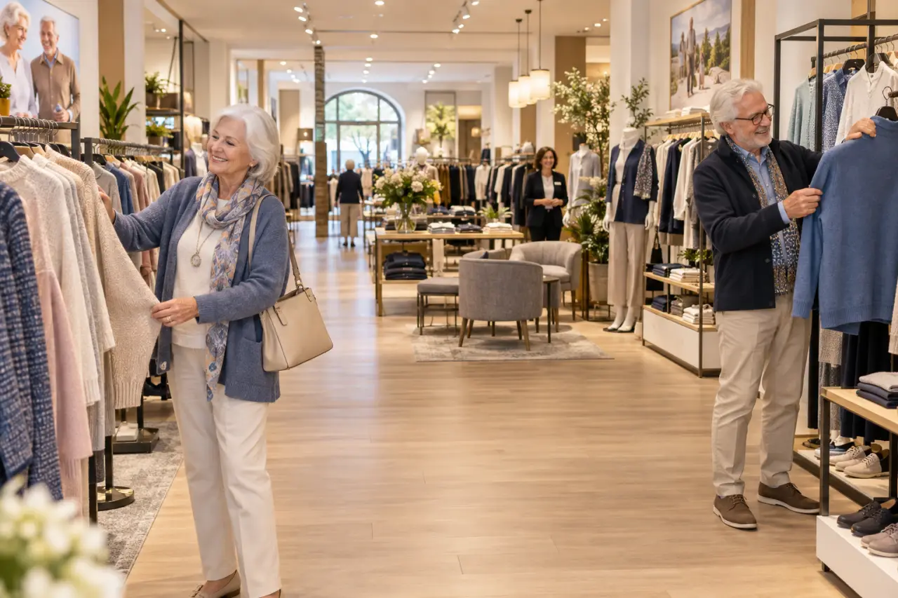 Après 70 ans, choisir un magasin de vêtements qui allie confort, style et facilité