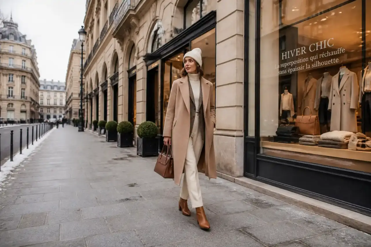 Tenue d'hiver femme chic : la superposition qui réchauffe sans épaissir la silhouette