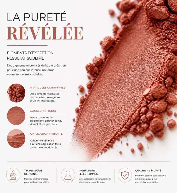 Texture de pigment de marque de luxe maquillage
